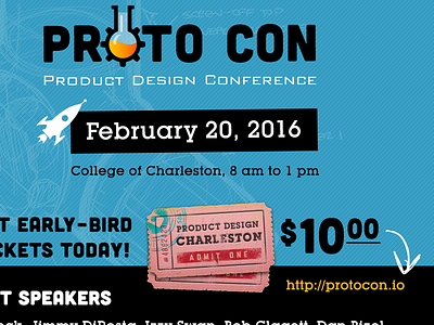 ProtoCon Flyer charleston conference flyer maker product design protocon