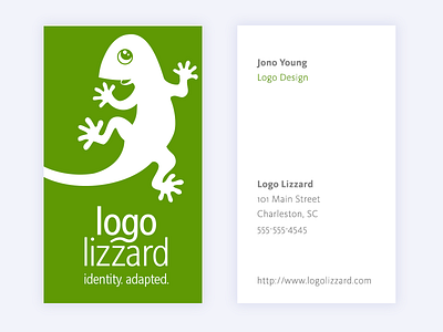 Logo Lizzard Business Cards business cards identify logo