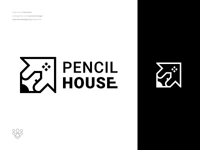 Pencil House Logo Design art