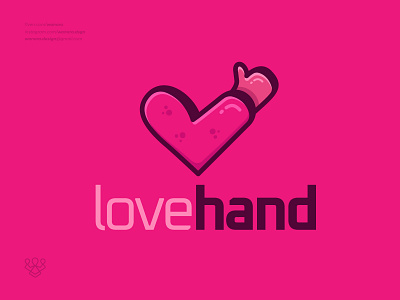 Love Hand Logo Design art
