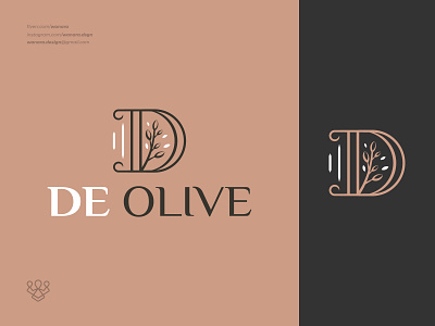 Letter D & Olive Logo Design art