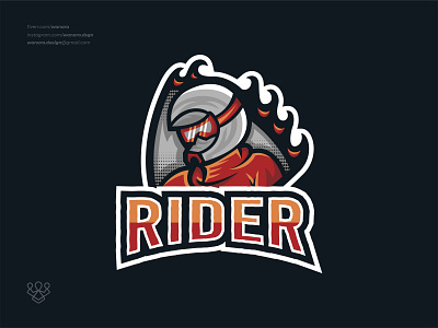 Rider Mascot Logo corporate