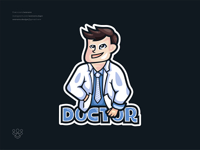 Doctor Mascot Logo corporate