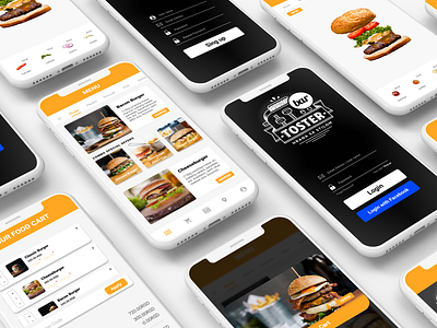 Burger mobile app app burger mobileapp ui uidesign