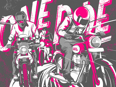 Motorcycle Art design flat illustration graphicdesign illustration moto motorcycle t shirt art typography vector