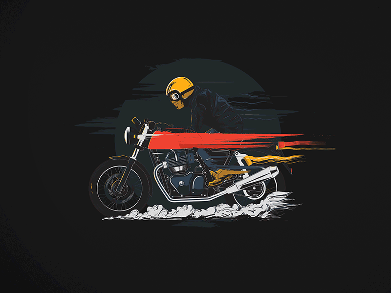 Continental GT graphicdesign illustration moto motorcycle t shirt art