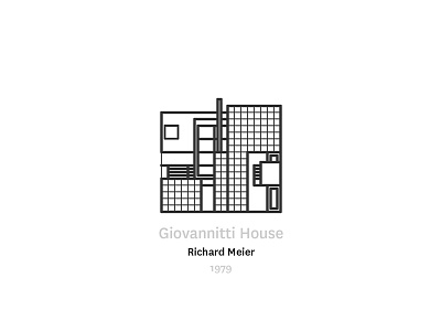 Giovannitti House by Richard Meier architecture design graphic icon illustration visual