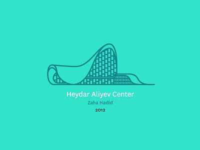 Heydar Aliyev Center by Zaha Hadid architecture deconstructivism design graphic icon illustration visual