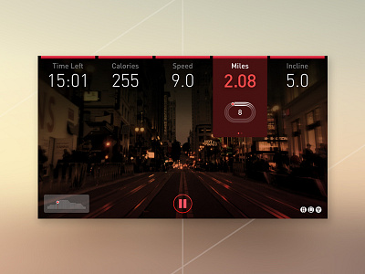 User Interface for Indoor Running Experience design experience design info graphic interface design ui ui control user experience user interface ux