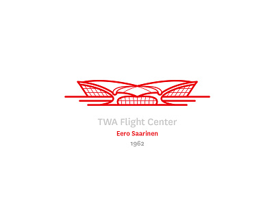 TWA Terminal Center architecture design drawing graphic icon illustration modernism visual