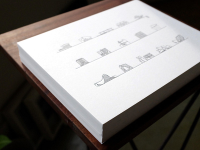Iconic Architecture Letterpress Print