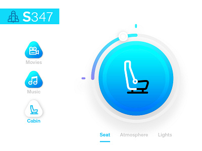 Spaceship Cabin UI design interface design ui user interface ux