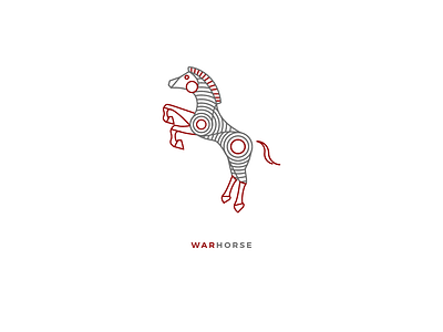 War Horse Mark animal branding design horse icon illustration logo war war horse wild