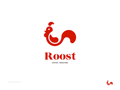 Roost - logo animal cafe chicken coffee logo rooster