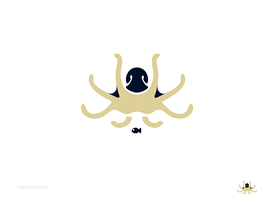 Dead Fish animal branding dead fish logo marine nautical ocean octopus vector