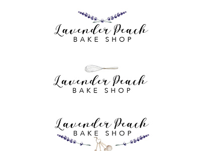 Lavender Peach Logos design logo photoshop print design