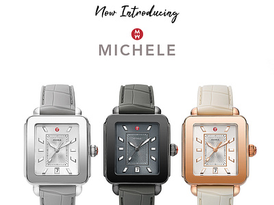 Kiefer Introducing Michele Watch Brand design photoshop social media ads