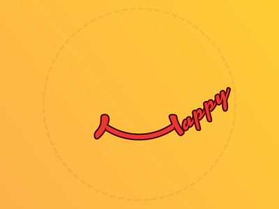 Happy 2017 emoji happiness happy illustration new year smile typeface typography yellow