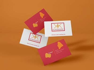 Kunsmark Business card brand design branding design flat graphic design graphicdesign illustration logo typography vector