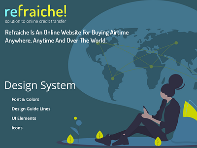 Refraiche Design System app design illustration typography ui ux web