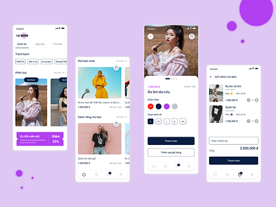 La mode app design ui