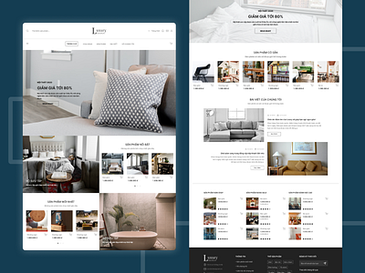 Luxury furniture design ui web