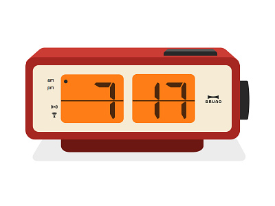 Bruno Alarm Clock illustration