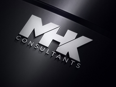 MHK branding consultancy consultants consulting logo dark design logo mhk