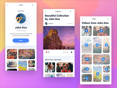 Memories Application application application design application ui code design dribbble firstshot instagram redesign ios mobile photos social network ui ux vector