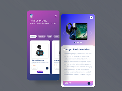 The Gadget Store application application design application ui dribbble gadget pack gadgets minimal ps4 store ui ui design uidesign ux