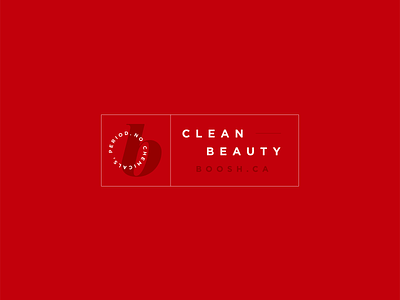 Boosh Beauty Logo cosmetic logo design designer graphic design identity identity branding identity design lipstick logo logo design