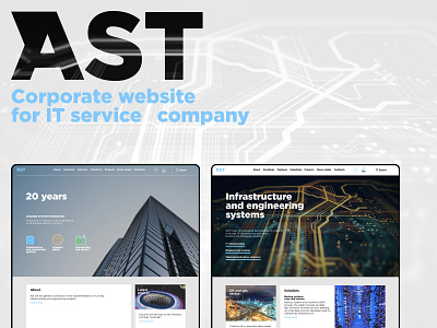 AST clean corporate design interaction service ui ux web