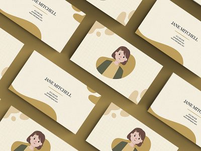 Business Card - Jane brand design business card character cute design fun girl illustration illustration