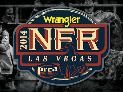 NFR Logo event las vegas logo prca rodeo sports vector
