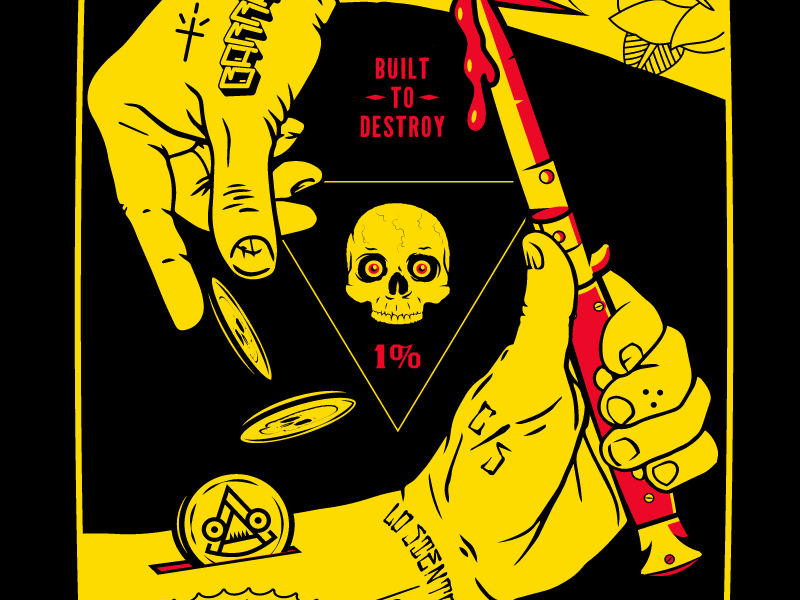 Sangre Para El Oro tattoos switchblade skateboarding skateboard skate skull illustration hands sangre blood money money blood