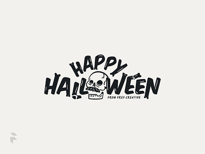 Halloween Skull bones brand branding design graphic design halloween happy icon identity illustration logo mustache skull typography vector