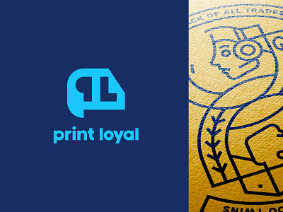 Print Loyal Logo brand branding design gaming graphic design icon identity illustration l logo loyal p paper posters print typography vector