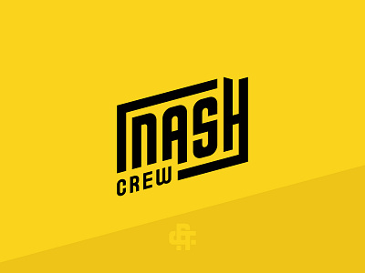 Nash Crew Logo black brand branding c crew design graphic design icon identity illustration logo n nash nashville tennessee typography vector yellow