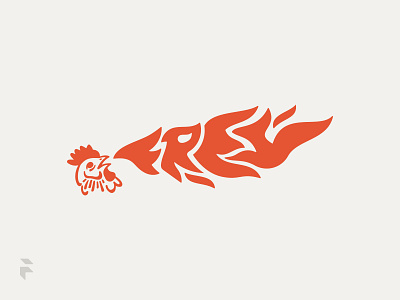 Hot Chicken Logo animal branding chicken design fire flames frey graphic design hot icon illustration logo nashville rooster typography vector