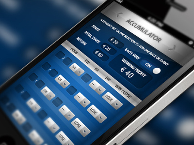 Bet Calculator App - Accumulator