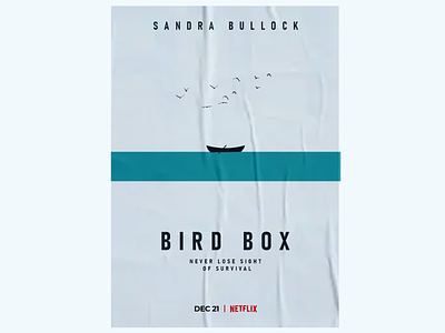 "Bird Box" Minimalist Film Poster bird box bird box film bird box film poster bird box minimalist poster bird box poster cinema poster film poster minimalism minimalist design minimalist film poster