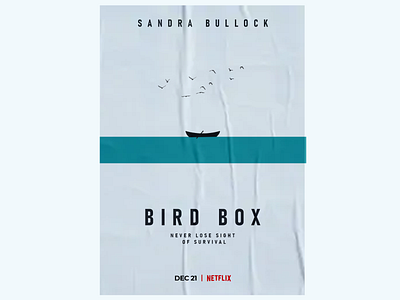 "Bird Box" Minimalist Film Poster