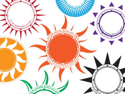 sun graphics illustrator sun vector
