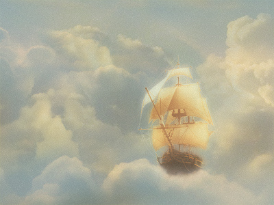 Ship Through Clouds clouds comp composition photos photoshop