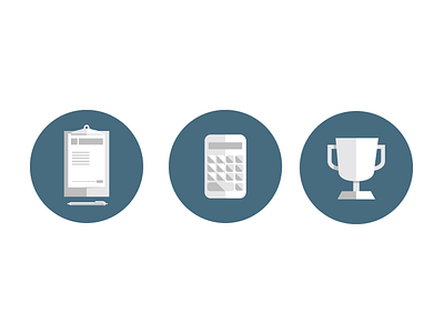 Quote Icons calculator clipboard cup icons illustrator pen quote rewards trophy vector vendor