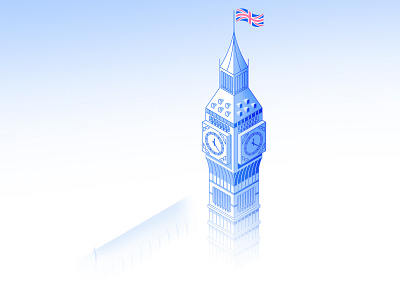 Big Ben big ben britain clock gradient illustrator london stroke tower travel uk vector