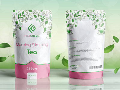 Morning Slimming Tea Pouch Design