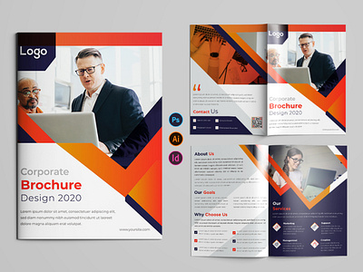 Corporate Bi-Fold Brochure Template