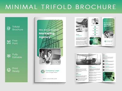 Minimal Trifold Brochure Design