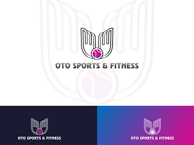 Oto Sports & Fitness branding design icon illustration illustrator logo minimal vector visiting card visitingcard